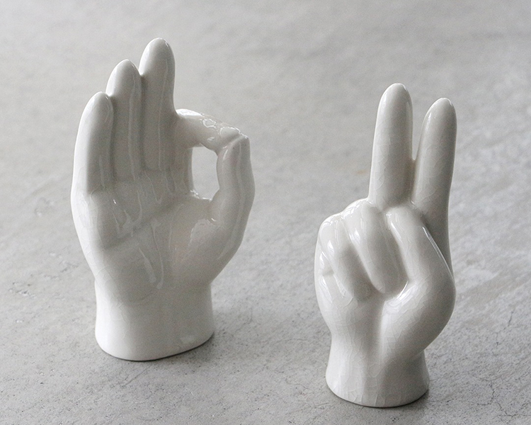 Porcelain Hand Objet “OK” ポーセリン ハンド オブジェ 