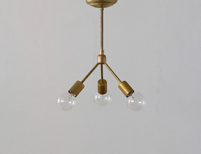 ACME FURNITURE アクメファニチャー SOLID BRASS LAMP 3ARM 45　ソリッドブラスランプ3アーム45