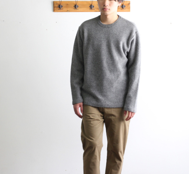 SALE50%OFF BETTER FELTED WOOL CREW NECK PULL-OVER　BTRK1805 メンズ