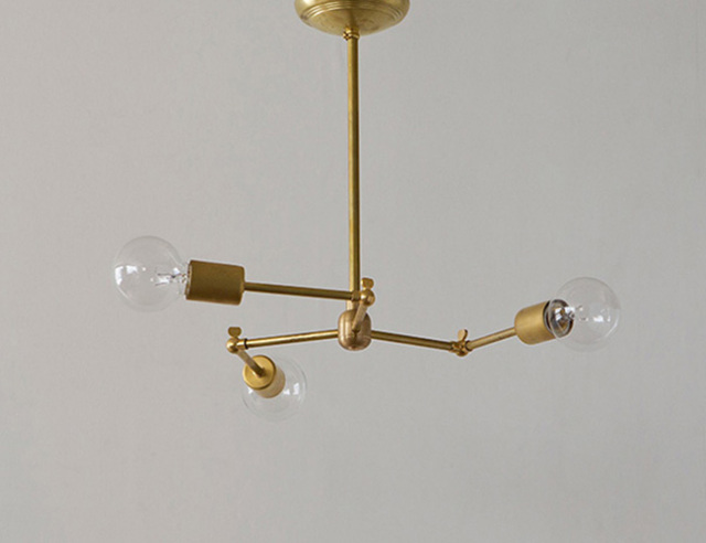 アクメファニチャーSOLID BRASS LAMP 3ARM / BLACK アクメファニチャー