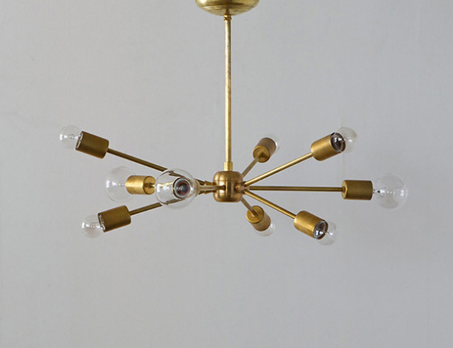 ACME FURNITURE アクメファニチャー SOLID BRASS LAMP 9ARM　ソリッドブラスランプ9アーム