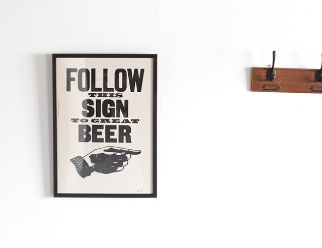 A TWO PIPE PROBLEM LETTERPRESS　/ FOLLOW THE SIGN TO GREAT Lサイズ