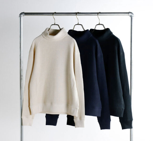 Jackman ジャックマン JM7468 Waffle High neck ワッフル ハイネック