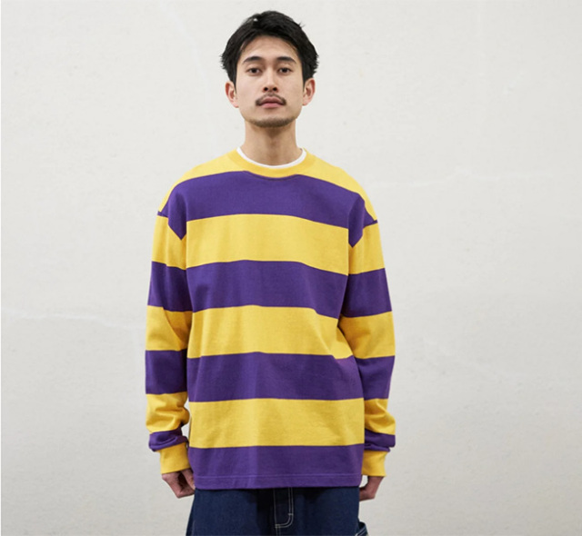 SALE50%OFF// TapWater タップウォーター Wide Border L/S Tee TP233-70026