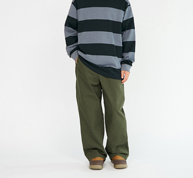 TapWater タップウォーター Cotton Ripstop Military Trousers TP233-40012