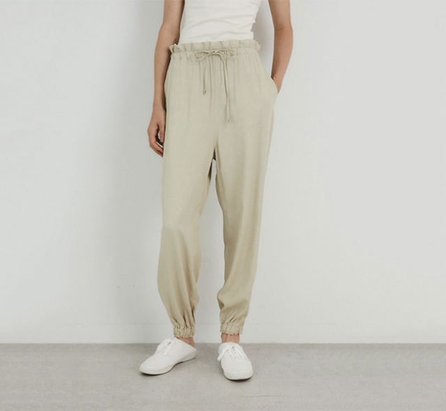 SALE 40%OFF unfil アンフィル viscose-gabardine paper-bag waist truck pants トラックパンツ WFSP-UW107