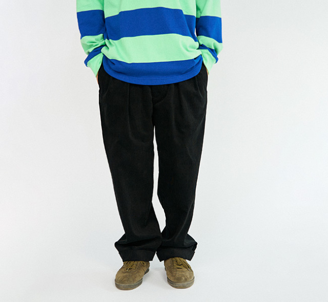 SALE50%OFF// TapWater タップウォーター Corduroy Tuck Trousers TP233-40031