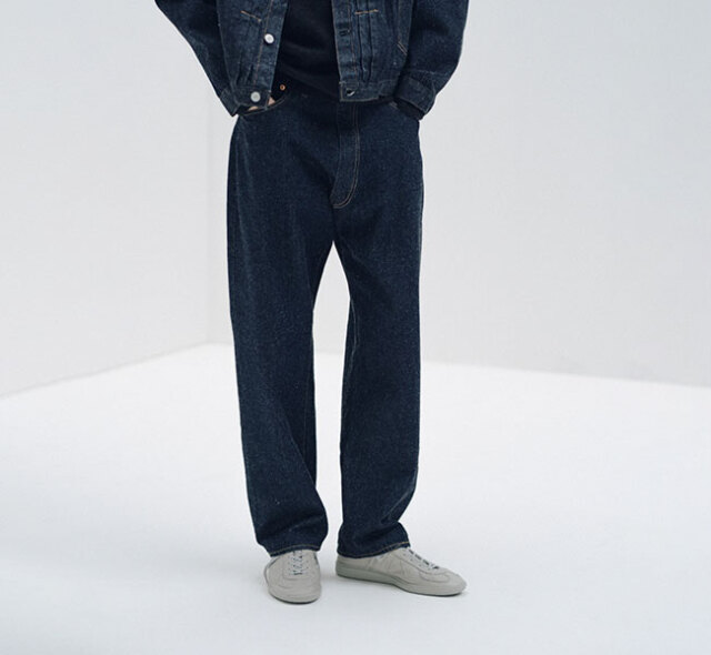 キャプテンサンシャイン KAPTAIN SUNSHINE デニムパンツ 5P Zipper Front Denim Pants  KSBS101DZ
