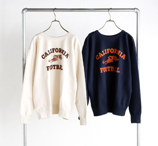 Mixta ミクスタ S287 CALIFORNIA FOOT BALL クルーネックスウェット CREW NECK SET IN