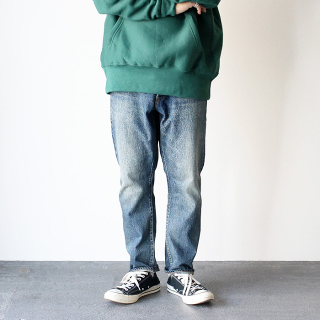 Sanca サンカ テーパードユーズドデニム 15.5OZ DENIM TAPERED 5P USED  PT02