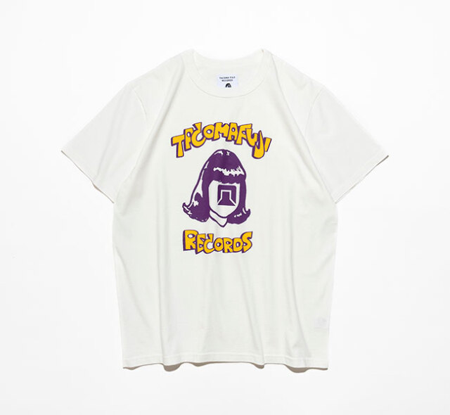 TACOMA FUJI RECORDS タコマフジレコード TACOMA OF NOISE Tee designed by Yunosuke WHITE (YELLOWx PURPLE)
