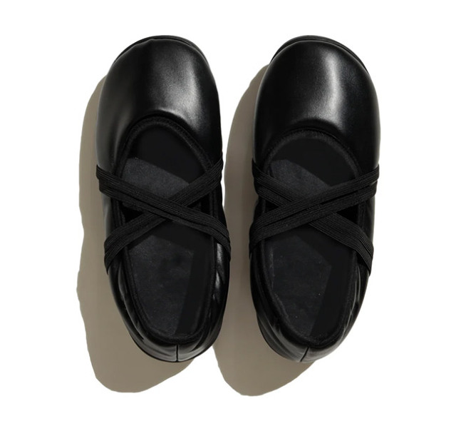SUBU スブ DOTS BALLET BLACK 冬の進化論 10th 冬のサンダル
