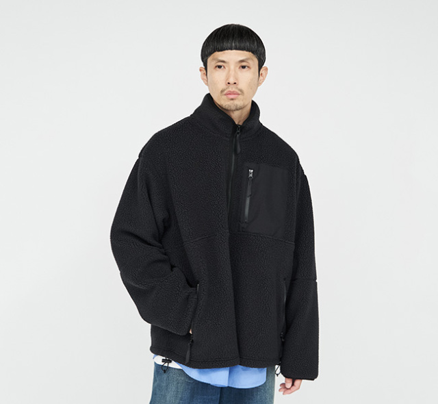 SALE50%OFF PRE_CIAL プレ＿シャル POLARTEC® HEAVY BOA FLEECE PULLOVER ポーラテック ヘビーボアフリース プルオーバー PRE23-70003