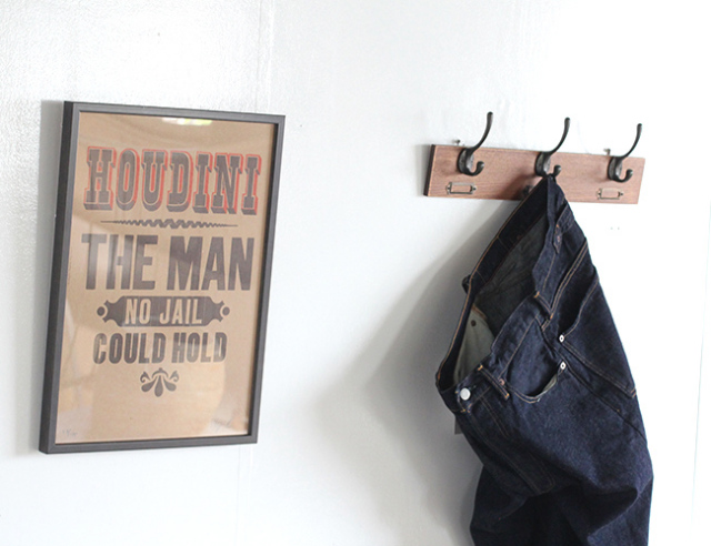 A TWO PIPE PROBLEM LETTERPRESS HOUDINI THE MAN POSTER Lサイズ