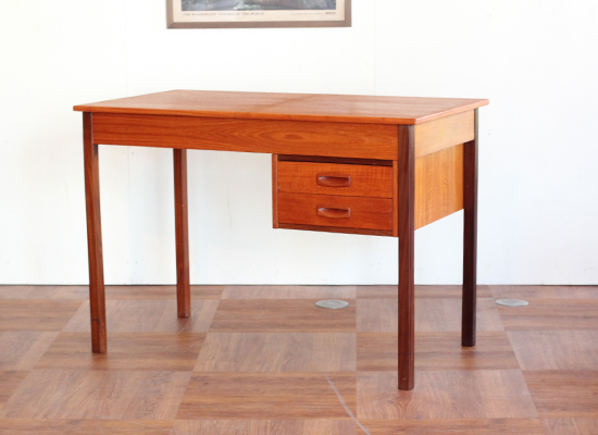 デンマーク　デスク　ミラー付　北欧中古家具