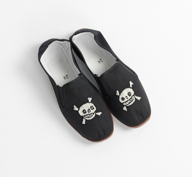 SALE 40%OFF LET'S功夫 KANFUSHOES カンフーシューズ スカル　ユニセックス