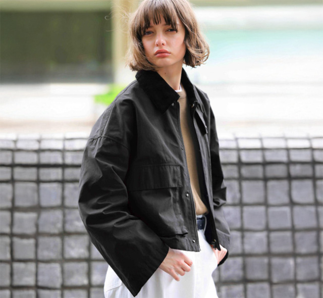 SACRA サクラ 125502031 フィールドジャケット WAXED HIGH DENSITY CLOTH SHORT JACKET