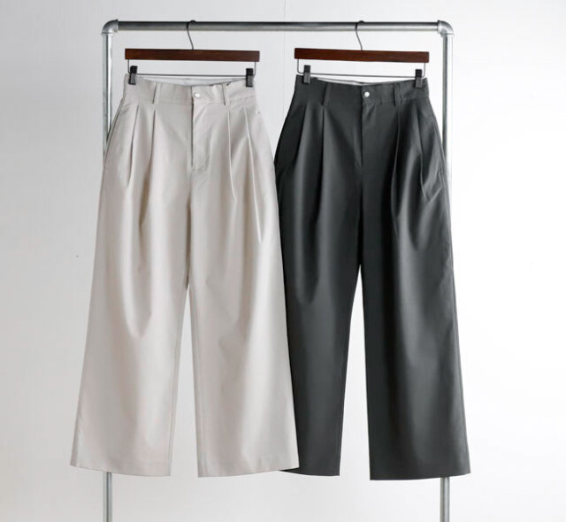 NANGA ナンガ NA26S1DO48 ウェザーストレッチ タックパンツ（ウィメンズ）