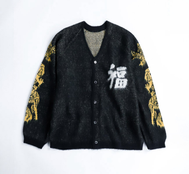 THRIFTY LOOK スリフティールック TL25F02200 スーベニアカーディガン RAGLAN SLEEVE SOUVENIR CARDIGAN VIET-NAM