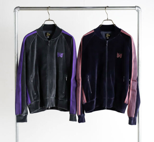 NEEDLES ニードルズ Rib Collar Track Jacket - C/PE Velour リブカラートラックジャケット ベロア TY358