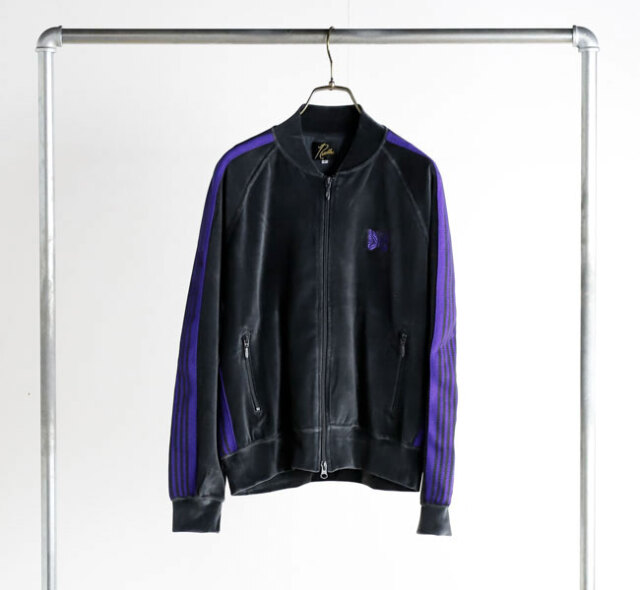 NEEDLES ニードルズ Rib Collar Track Jacket - C/PE Velour リブカラートラックジャケット ベロア TY358