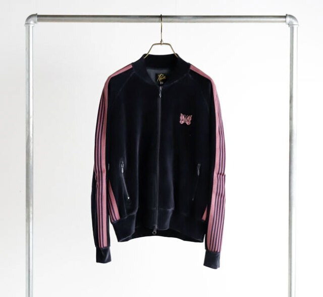 NEEDLES ニードルズ Rib Collar Track Jacket - C/PE Velour リブカラートラックジャケット ベロア TY358