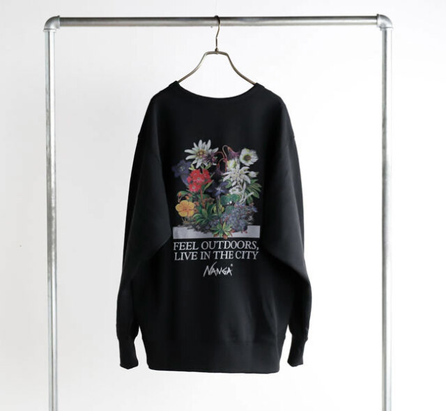 NANGA ナンガ NA26S1K021 エコハイブリッド ヴィンテージフラワー スウェットシャツ ECO HYBRID VINTAGE FLOWER SWEAT SHIRT
