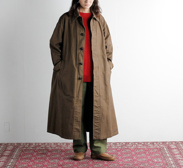 HTS NHT2051DT COTTON BALMACAAN COAT LENGTH 118cm バルマカーンコート