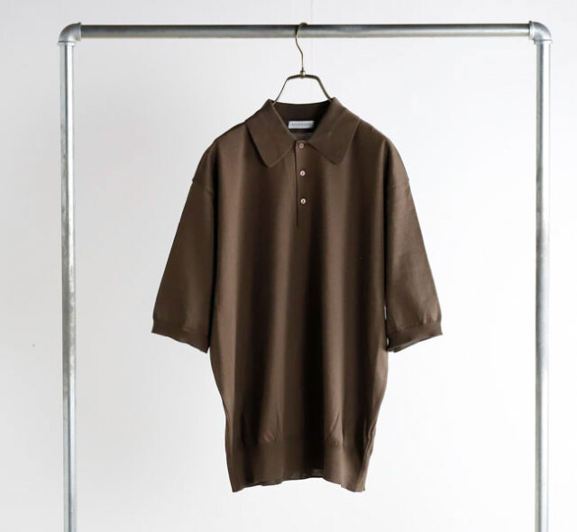 KAPTAIN SUNSHINE-コットン ニットポロシャツ-エクリュ 38 KAPTAIN SUNSHINE-コットン ニットポロシャツ-エクリュ 38 KAPTAIN