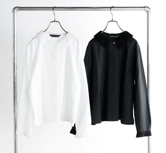 mizuiro ind ミズイロインド 4-230066 プリーツカラーシャツ