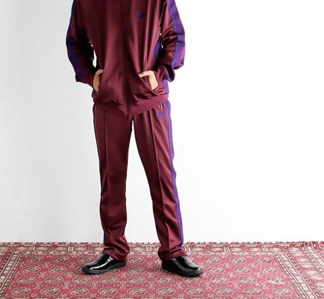 【新品タグ付き】NEEDLES トラックパンツ ナローストレート S パープル Needles トラックパンツ ナロー needles トラックパンツ ストレート S