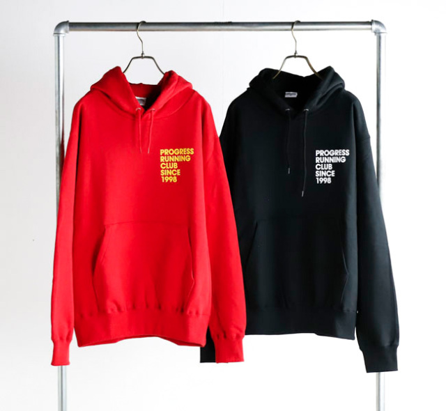 PROGRESS RUNNING CLUB プログレスランニングクラブ RC-25AW 02 プルオーバーパーカー "1998" Hoodie