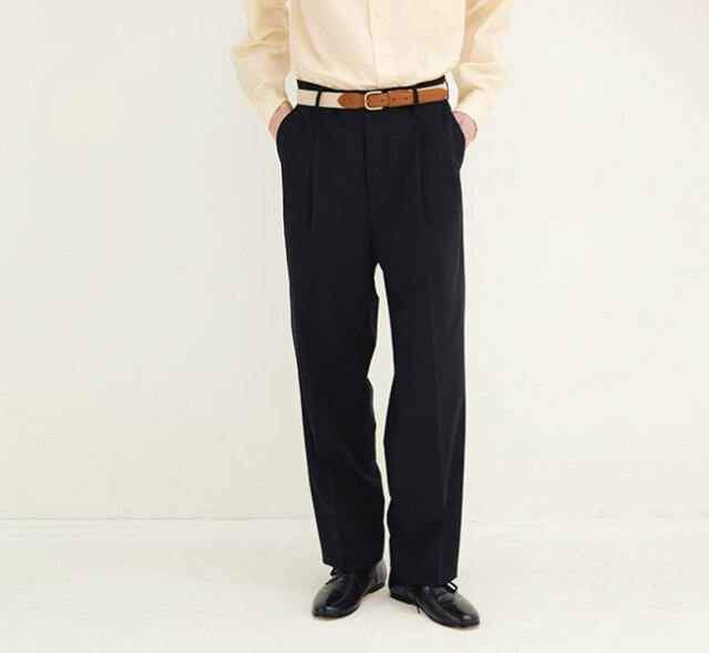 KAPTAIN SUNSHINE キャプテンサンシャイン KS26SPT03 ウールポプリン スラックス Wool Poplin Shoecut Slacks