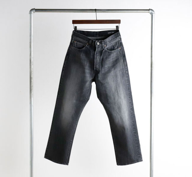 ordinary fits オーディナリーフィッツ 117 TYPE LOOSE BLACK  USED デニムパンツ 117USD-BLACK USED