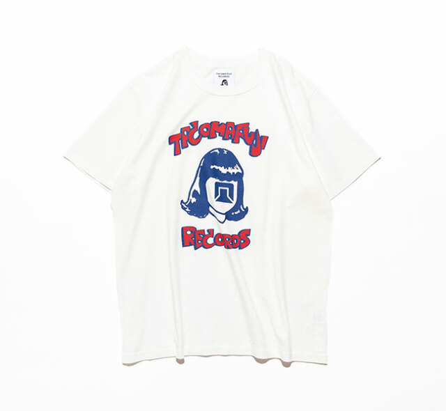 7/1(水) AM10時発売開始 TACOMA FUJI RECORDS タコマフジレコード TACOMA OF NOISE Tee designed by Yunosuke  WHITE (BLUExRED) Tシャツ