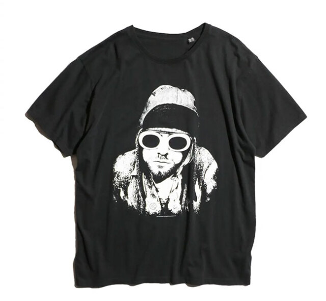 THRIFTY LOOK スリフティールック TL23S03400　BLACK1 THRIFTY   "KURT COBAIN"  TEE カートコバーンTシャツ