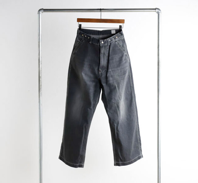 ordinary fits オーディナリーフィッツ BELL PANTS USED  BLACK ベルパンツ ブラック OF-P180-BLKUSD