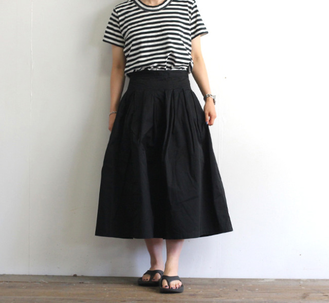 GRANDMA MAMA DAUGHTER グランママドーター チノプリーツロングスカート GK001