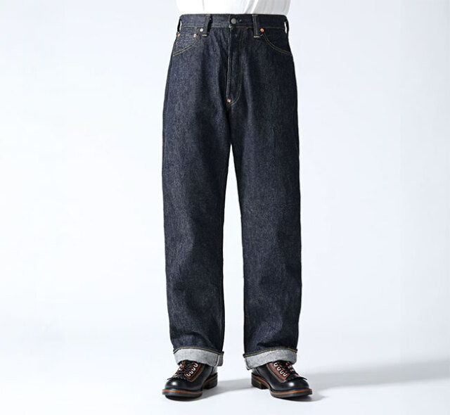 SUGAR CANE シュガーケーン  Lot No. SC42025 デニムパンツ 13oz. DENIM WAIST OVERALLS 2025 MODEL (WIDE LEG)