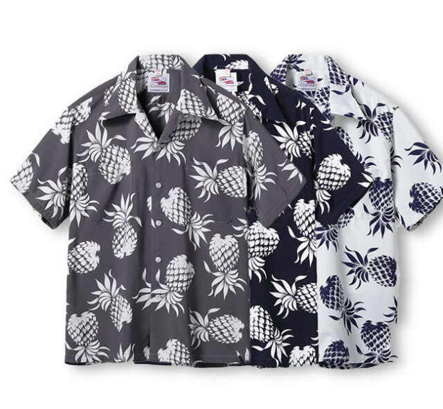 DUKE KAHANAMOKU SPECIAL EDITION “DUKE'S PINEAPPLE” (SHORT SLEEVE) Lot No. DK36201 ハワイアンシャツ アロハシャツ デュークス・パイナップル 半袖