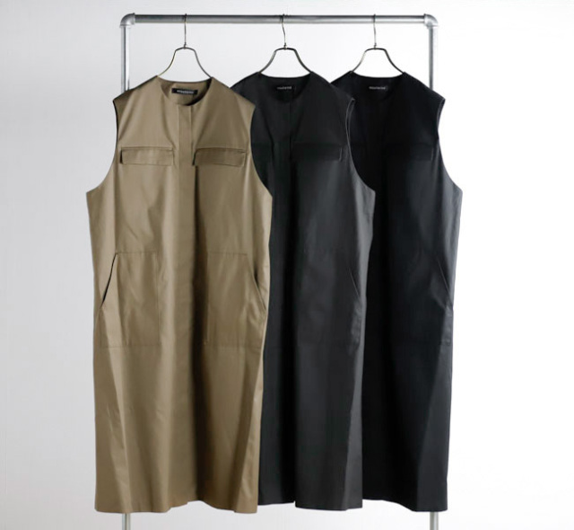 SALE 30%OFF mizuiro ind ミズイロインド 3-250060 ポケット付きクルーネックロングジレ