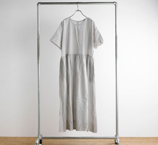 SOIL ソイル INSL26343 カットワーク レース ワンピース 80s VOILE