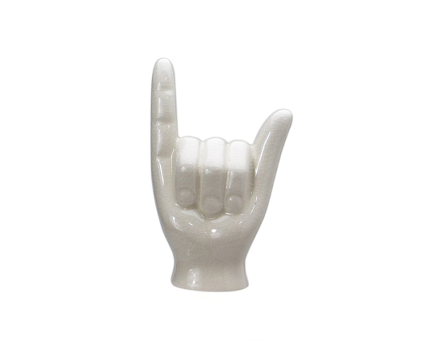 Porcelain Hand Objet "Hang Loose"　ポーセリン ハンドオブジェ "ハングルース"