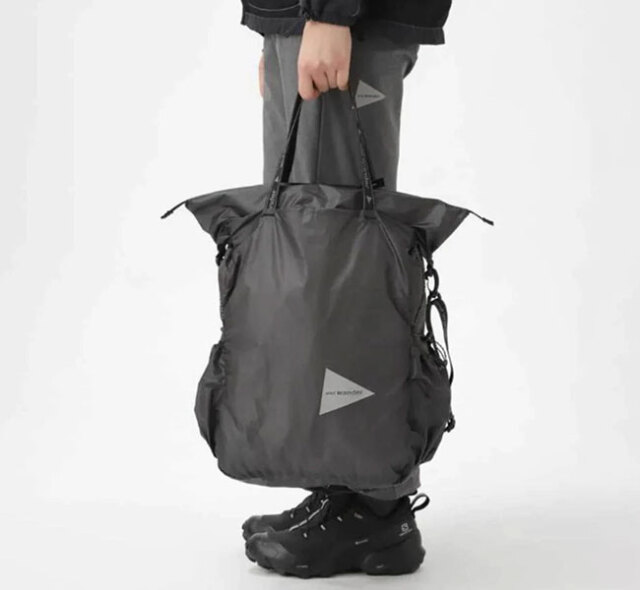 and wander アンドワンダー sil tote bag トートバッグ 5745975212