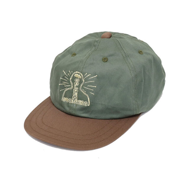 【予約商品】Golden Sombrero DECHOxTACOMA FUJI RECORDS デコxタコマフジレコード Logo CAP キャップ GS25-001 designe by Ryohei Kazumi OLIVE