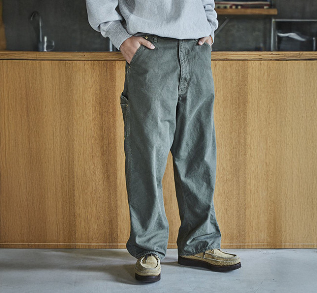 orslow オアスロウ 01-5328-76S ダッドフィット オックスフォードペインターパンツ アーミーグリーン DAD'S FIT OXFORD PAINTER PANTS ARMY GREEN