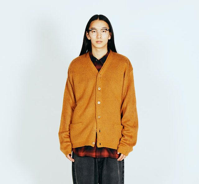 TOWN CRAFT タウンクラフト SHAGGY COLOR CARDIGAN シャギーカラー 