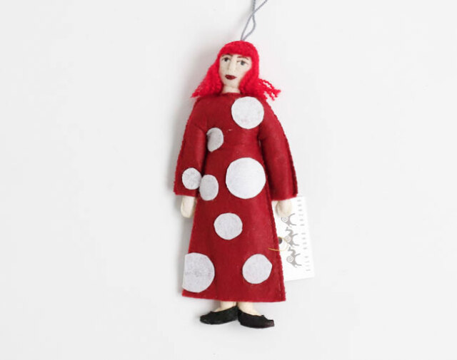 SILK ROAD BAZAAR シルクロードバザー　フェルトオーナメント　YAYOI KUSAMA　草間彌生