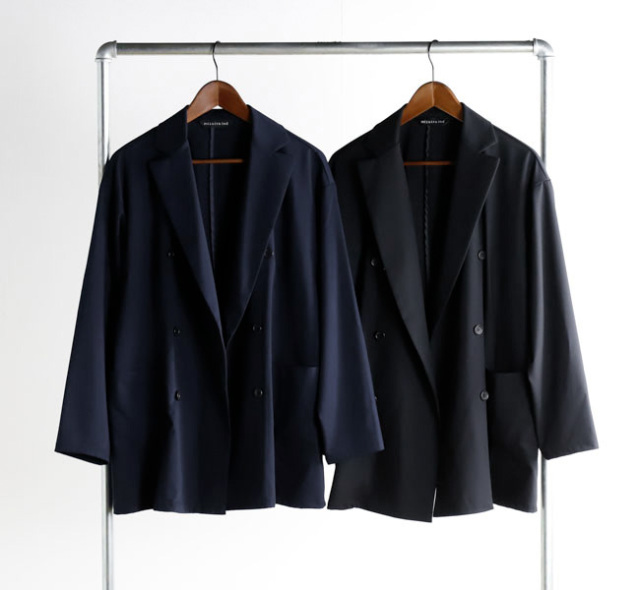 SALE 30%OFF mizuiro ind ミズイロインド 3-230087 ダブルブレストシャツジャケット