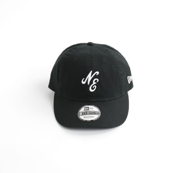 NEW ERA ニューエラ 9THIRTY クラシックロゴ ウォッシュドコットン ブラック × ホワイト 14525046
